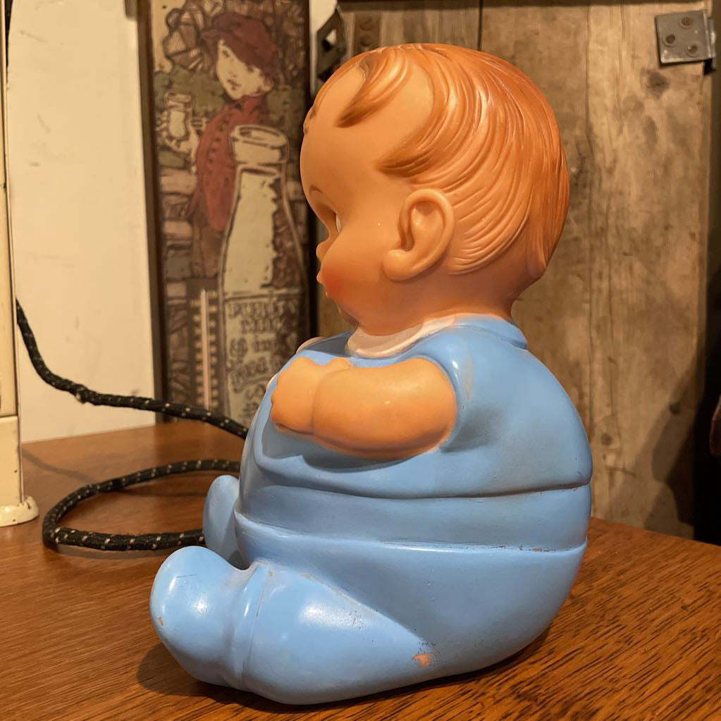 Creepy Blue Baby Vintage Toy