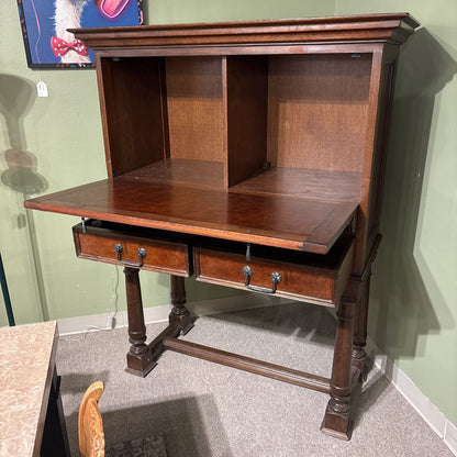 Vintage Solid Mahogany Bar Cabinet South Cone Trading CO