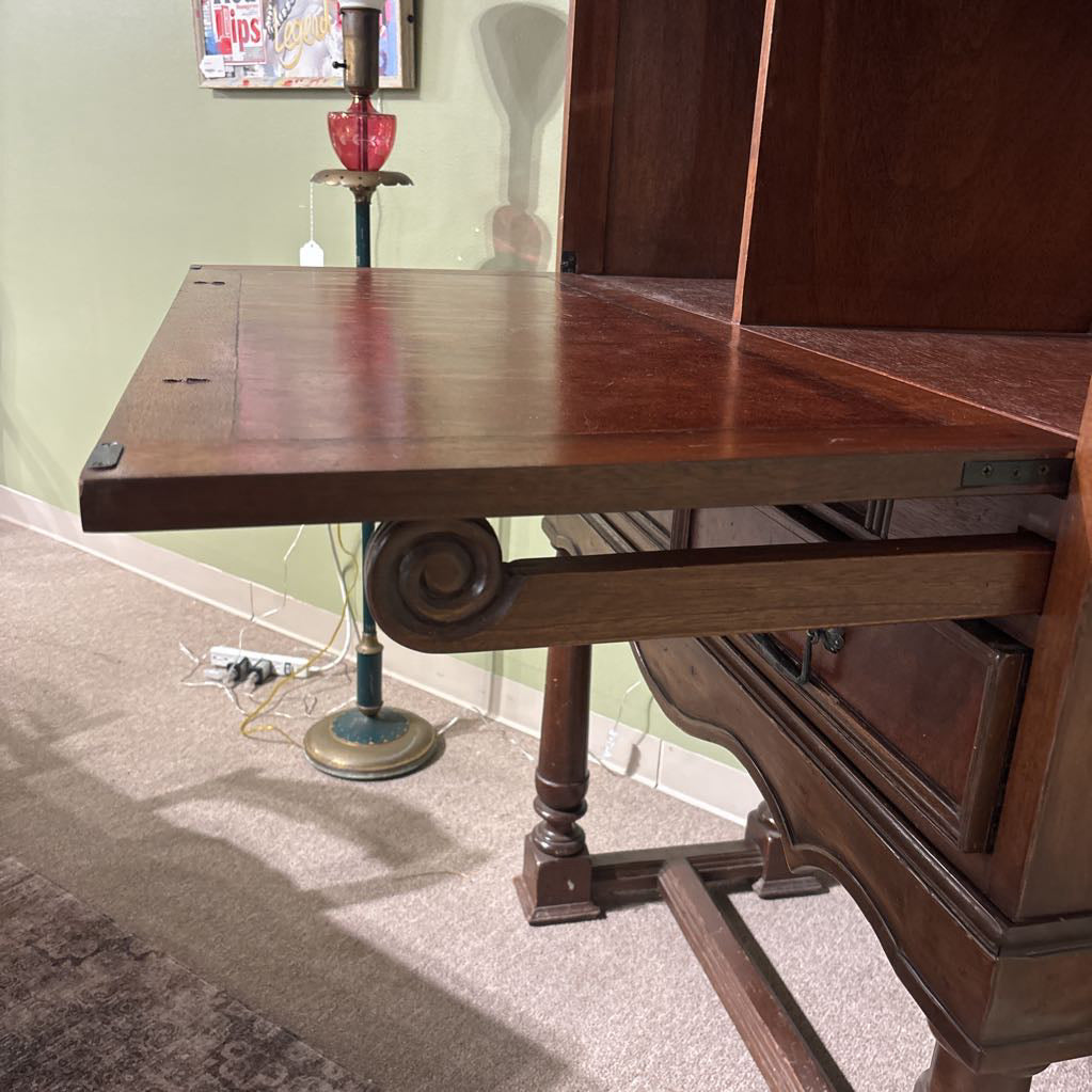 Vintage Solid Mahogany Bar Cabinet South Cone Trading CO