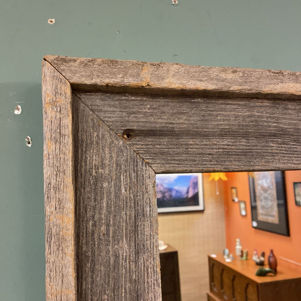 Weather Wood Framed Mirror C MIRRORS