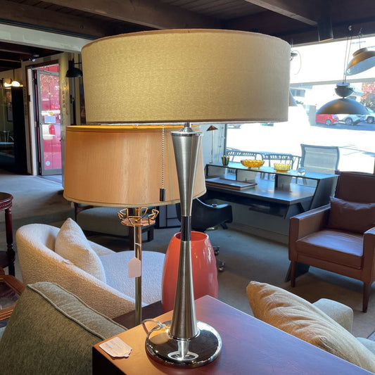 Silver Double Bulb Table Lamp LAMPS