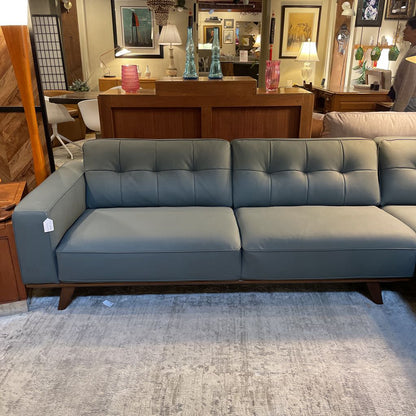 Odense Azure Leather RAF Sectional U SECTIONALS RAF