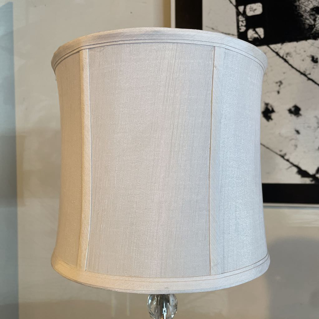 Shiny Faceted Glass Base Table Lamp LAMPS