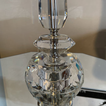 Shiny Faceted Glass Base Table Lamp LAMPS