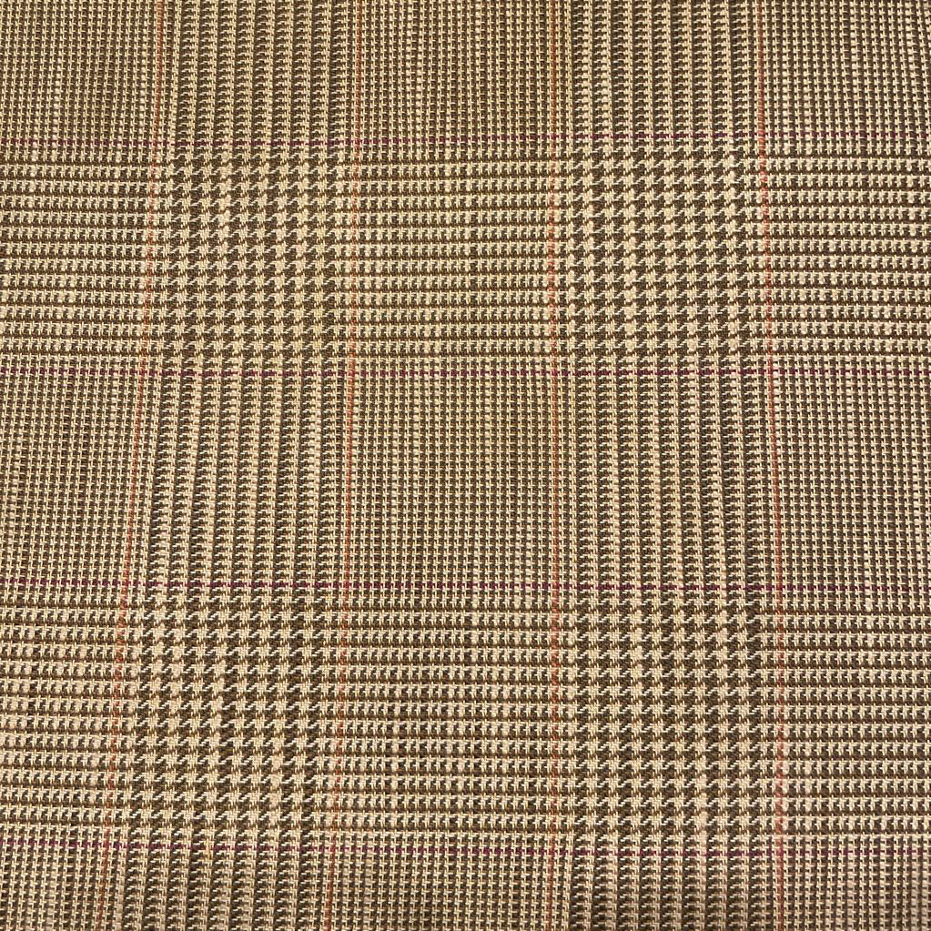 Baker Tan Patterned Rolled Arm Sofa U SOFAS