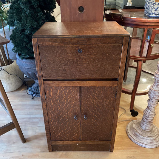 Old Wood Cabinet with Quarter Sawn Doors and Drawer C CABINETS
