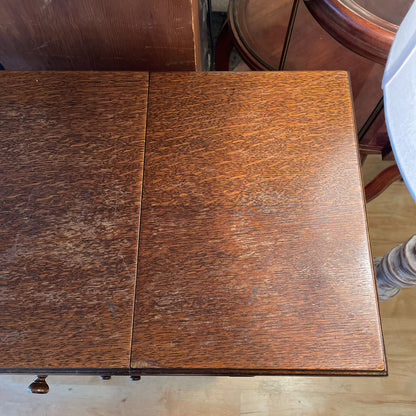 Old Wood Cabinet with Quarter Sawn Doors and Drawer