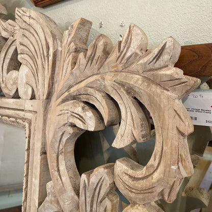 White Carved Wood Frame Mirror C MIRRORS
