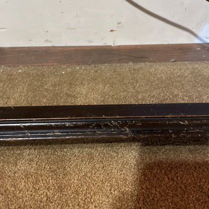 Black Trestle Style Wood Console Table