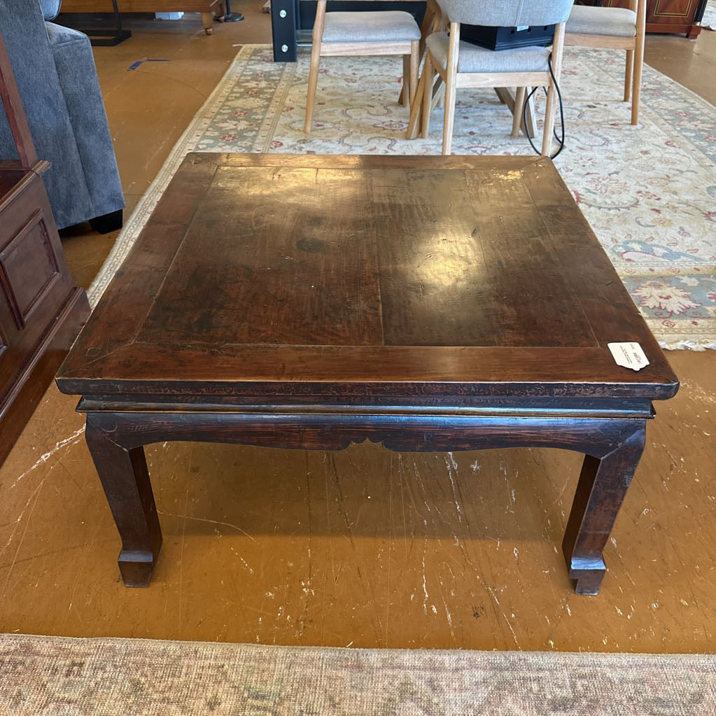 Traditional Square Solid Wood Square Coffee Table