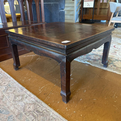 Traditional Square Solid Wood Square Coffee Table