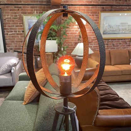 Tripod Black Floor Lamp with Ball/Loops Top