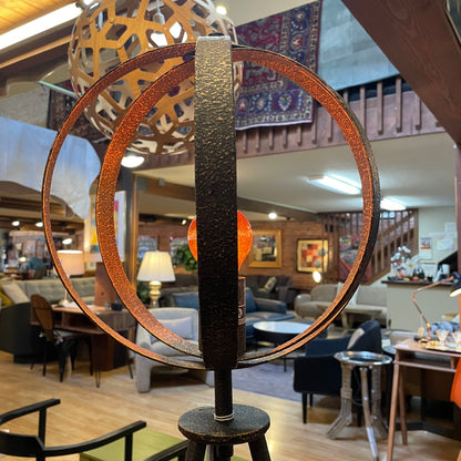 Tripod Black Floor Lamp with Ball/Loops Top