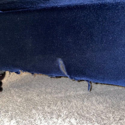 Blue Velvet Bejewelled Corner Sectional