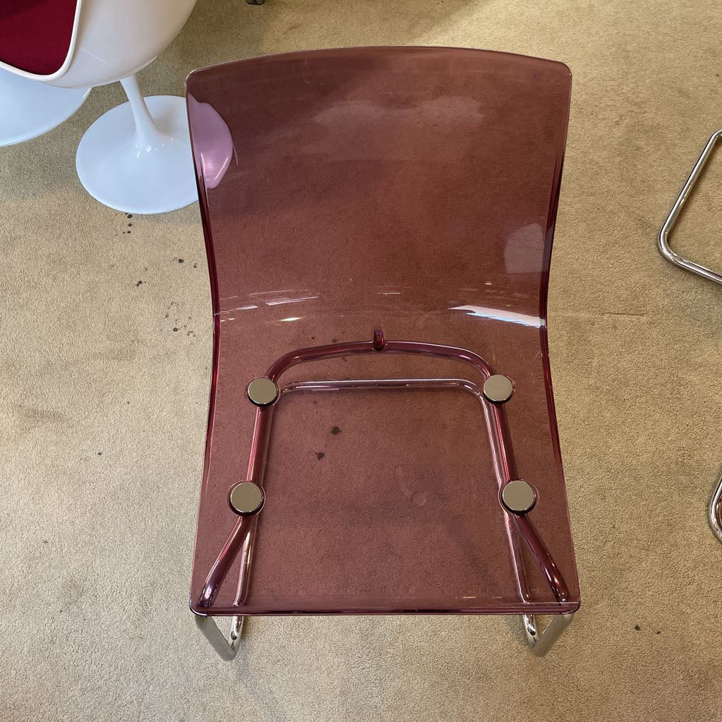 IKEA Tobias Clear Purple Dining Chairs SET of 4