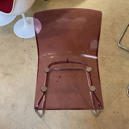 IKEA Tobias Clear Purple Dining Chairs SET of 4