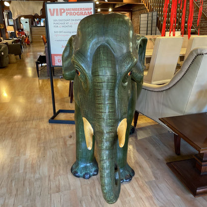 Gracie the Giant Green Elephant AS IS