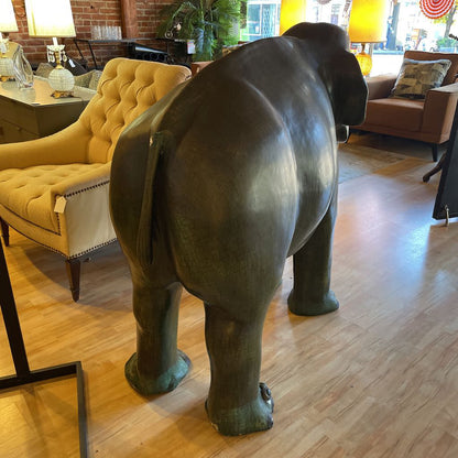 Gracie the Giant Green Elephant AS IS