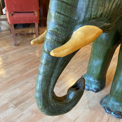 Gracie the Giant Green Elephant AS IS