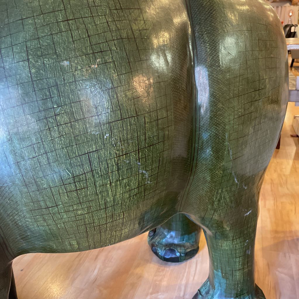 Gracie the Giant Green Elephant AS IS