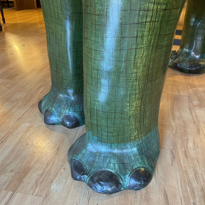 Gracie the Giant Green Elephant AS IS