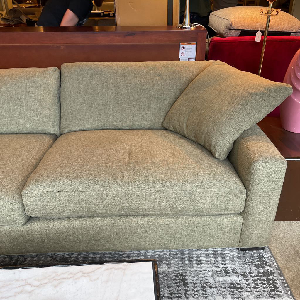 Olive Tweed Modern Sofa