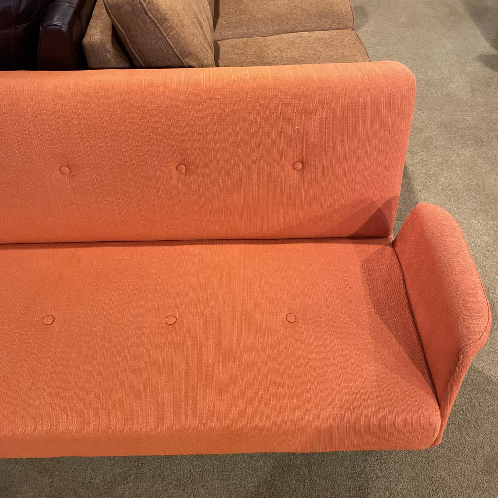 Orange Tufted MC Style Click Clack