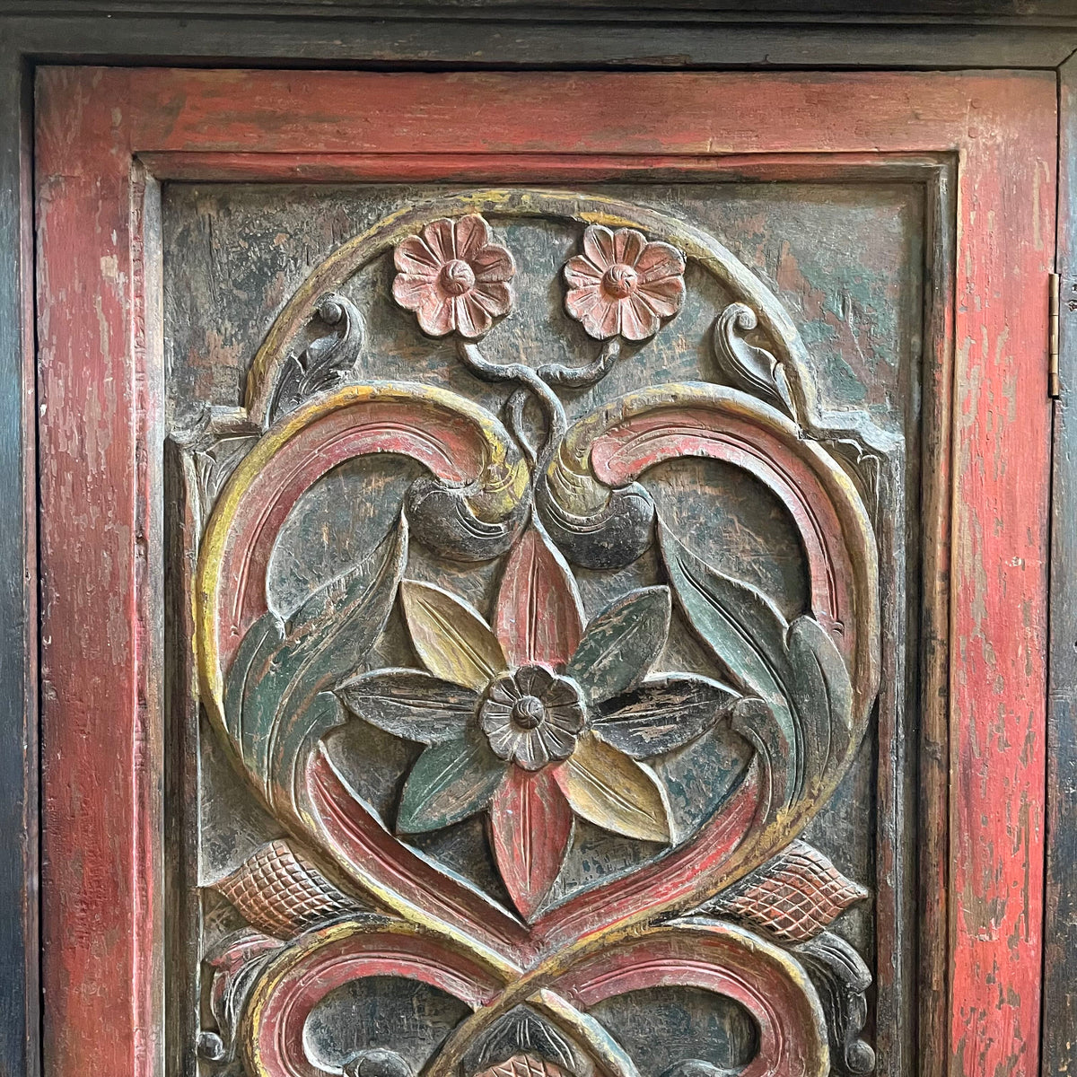 David Smith Indonesian Carved Armoire
