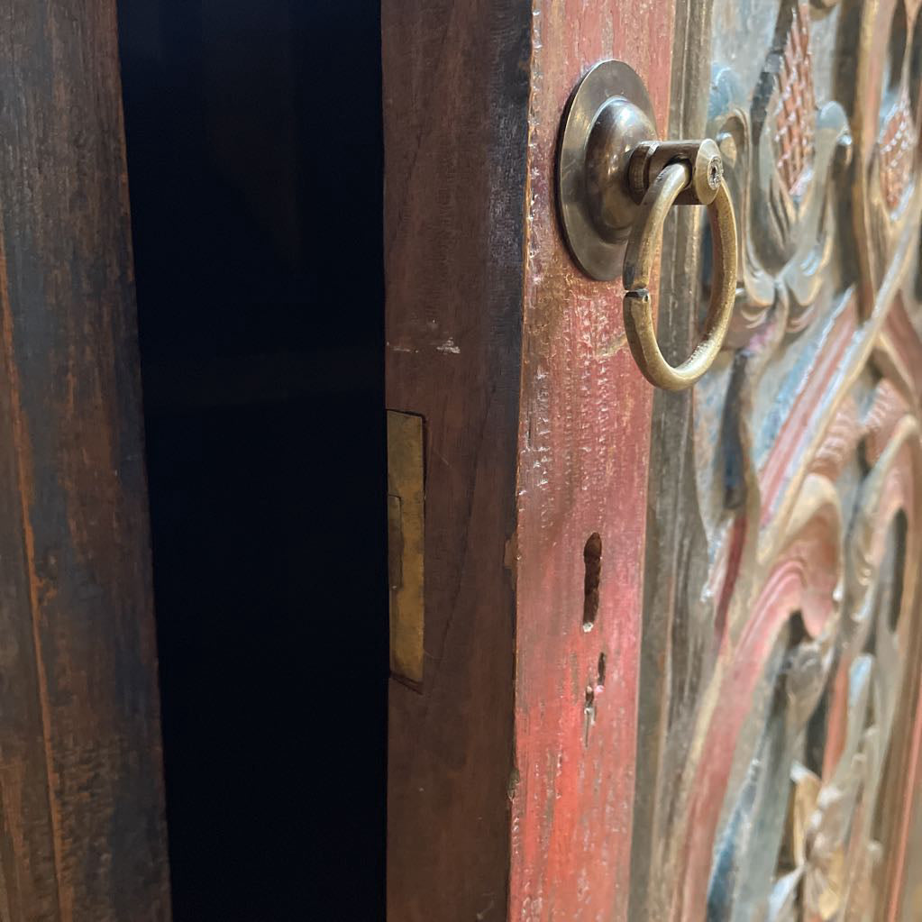 David Smith Indonesian Carved Armoire