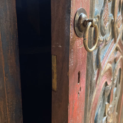 David Smith Indonesian Carved Armoire