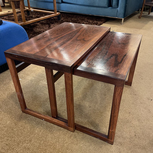 Rosewood MC Nesting Tables Set of 2 C SIDE TABLES