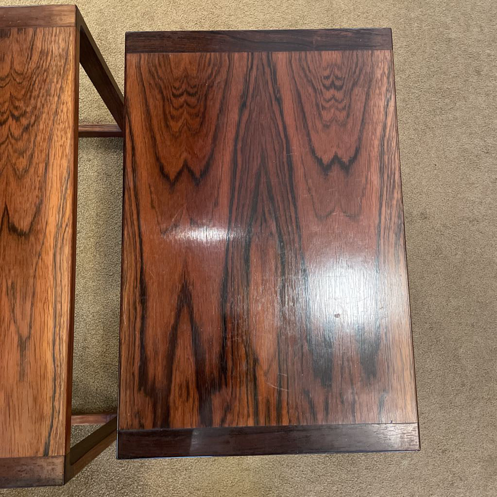 Rosewood MC Nesting Tables Set of 2