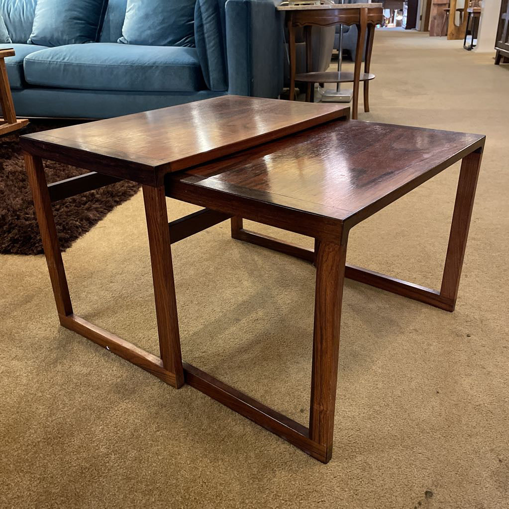 Rosewood MC Nesting Tables Set of 2