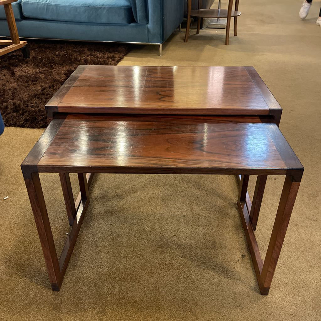 Rosewood MC Nesting Tables Set of 2