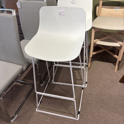 Article Modern White Sled Base Bar Stool C STOOLS