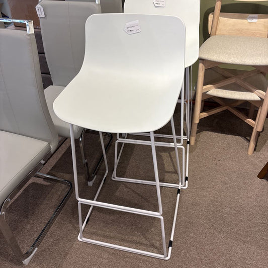 Article Modern White Sled Base Bar Stool C STOOLS