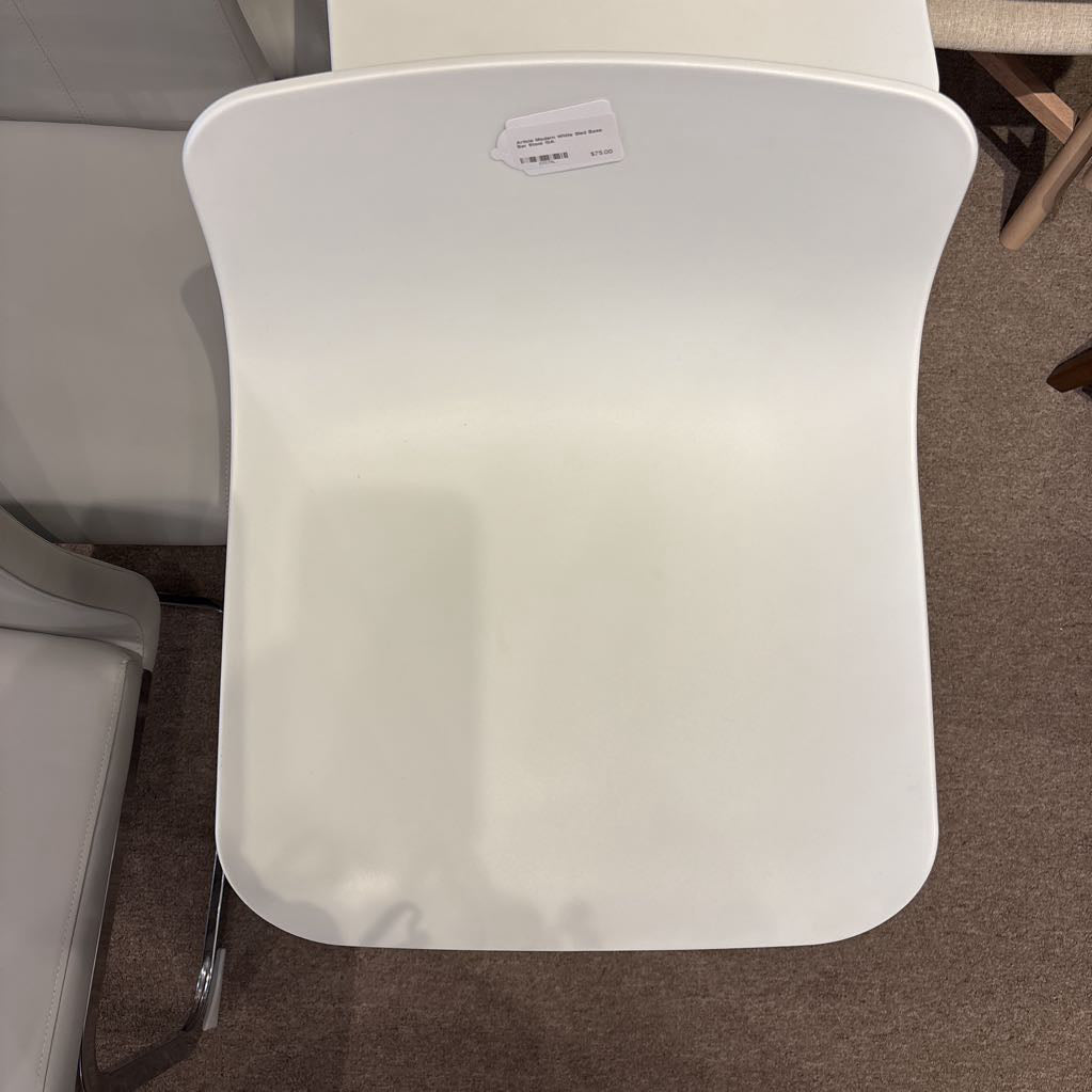 Article Modern White Sled Base Bar Stool C STOOLS