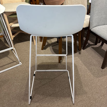 Article Modern White Sled Base Bar Stool C STOOLS