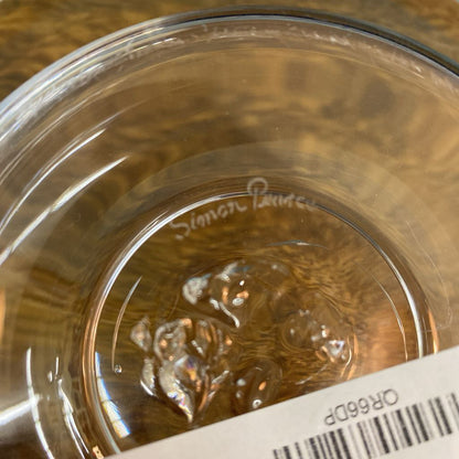 SIMON PEARCE Clear Glass Footed Bowl SMALLS