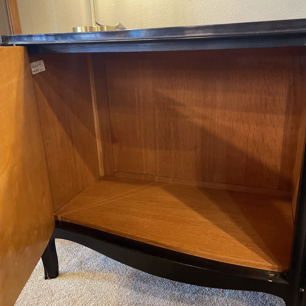 1920's French Provincial Black Lacquer Buffet