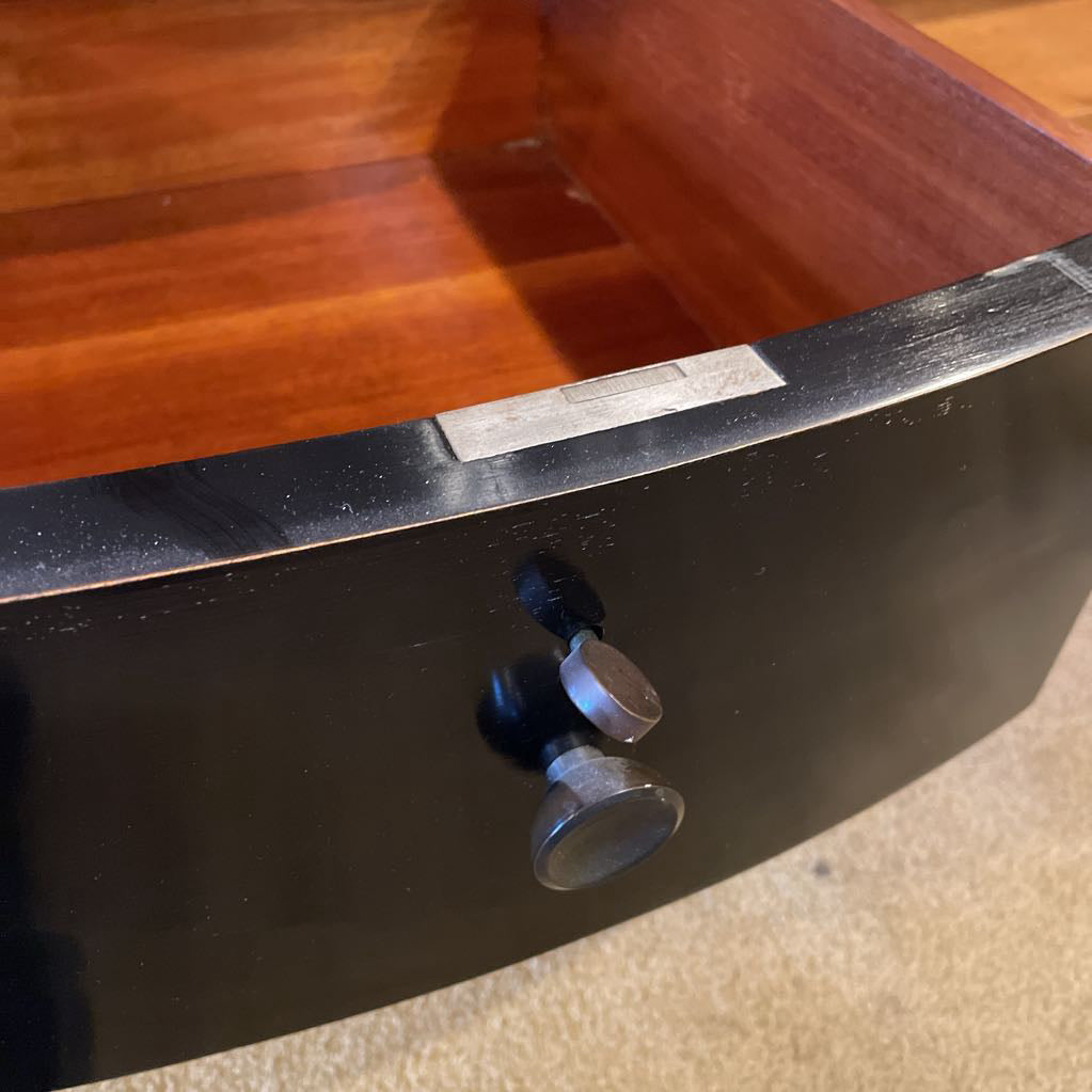 1920's French Provincial Black Lacquer Buffet