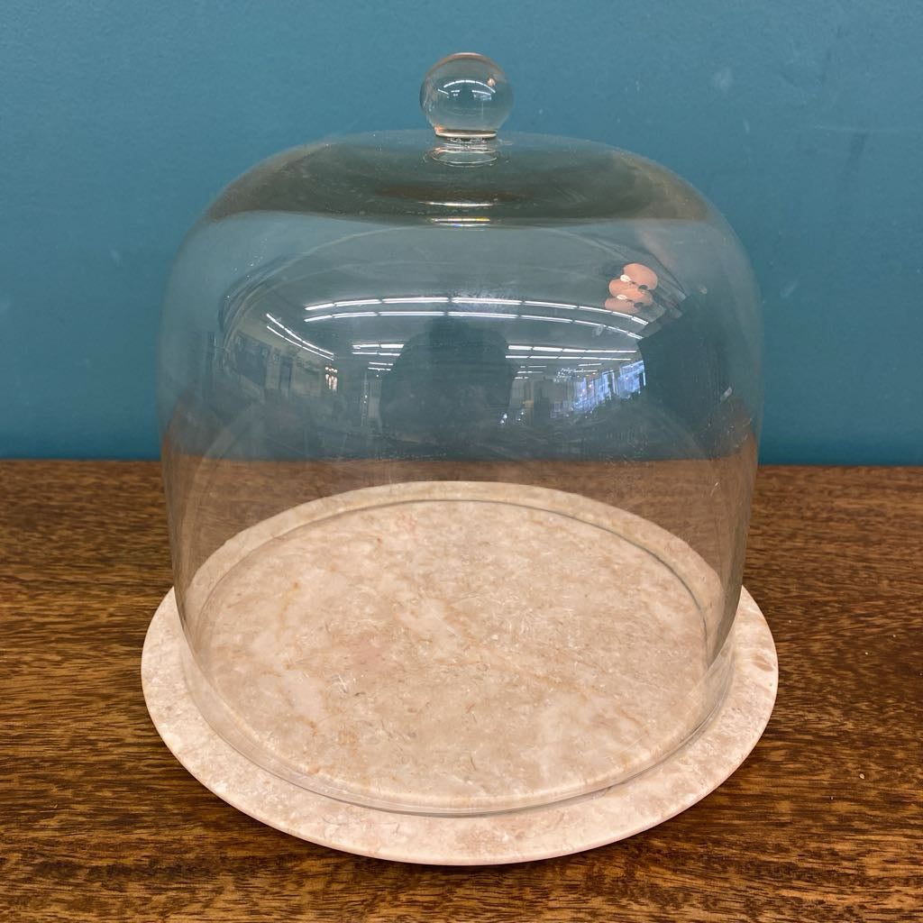 Marble Base Glass Dome Cloche SMALLS