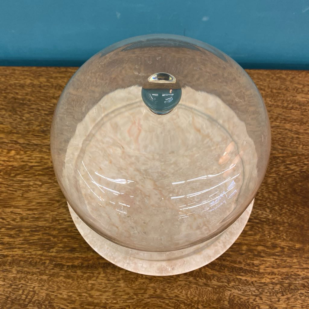 Marble Base Glass Dome Cloche SMALLS