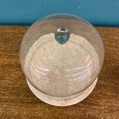 Marble Base Glass Dome Cloche SMALLS