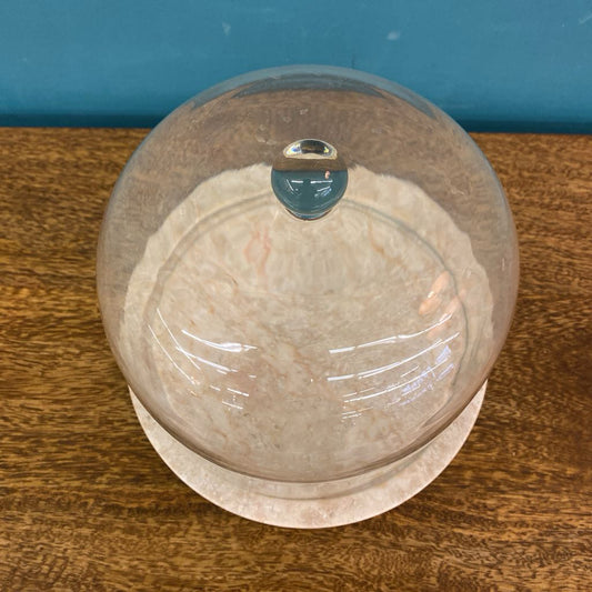 Marble Base Glass Dome Cloche SMALLS