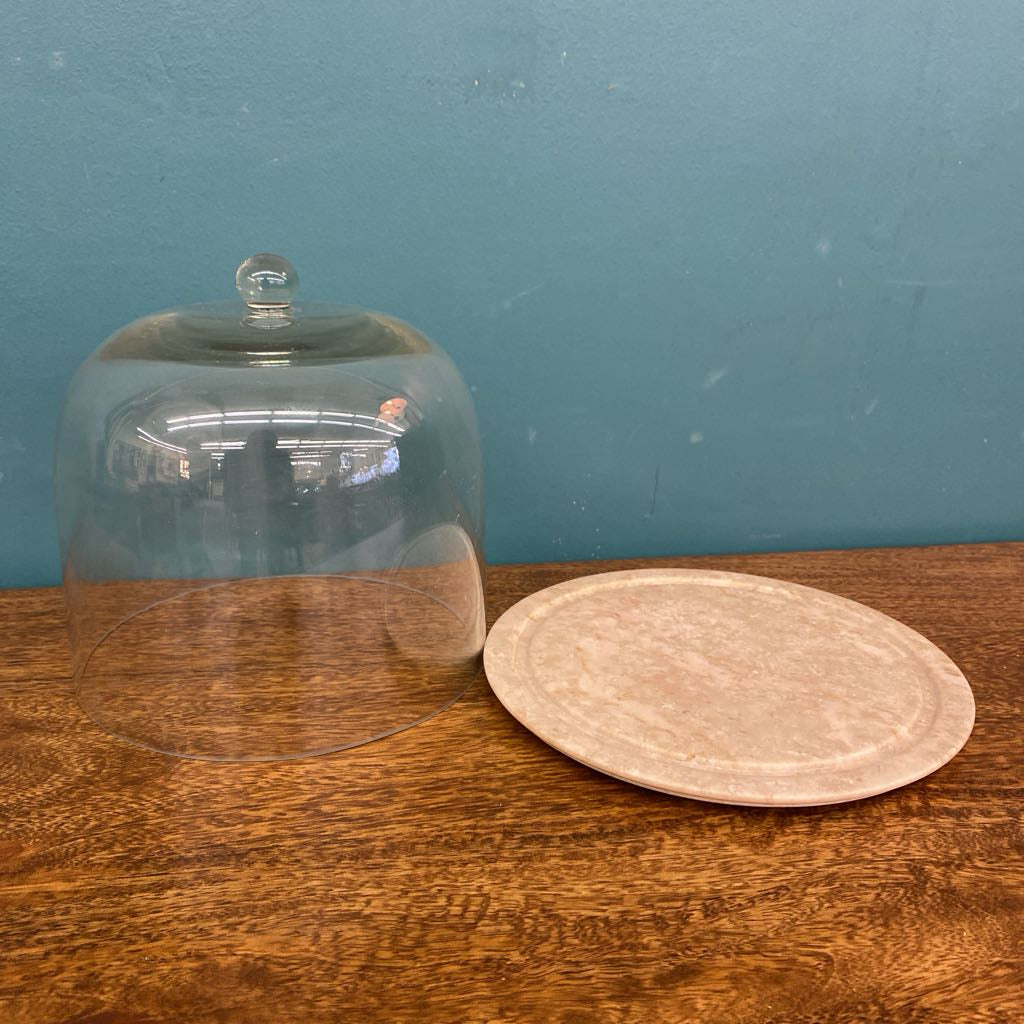 Marble Base Glass Dome Cloche SMALLS
