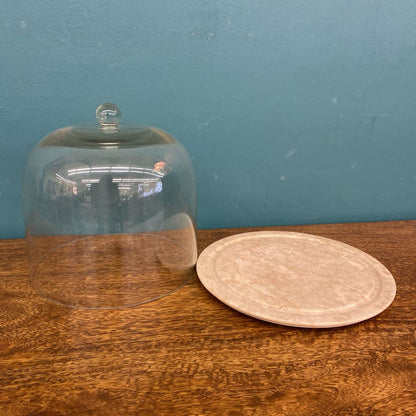 Marble Base Glass Dome Cloche SMALLS