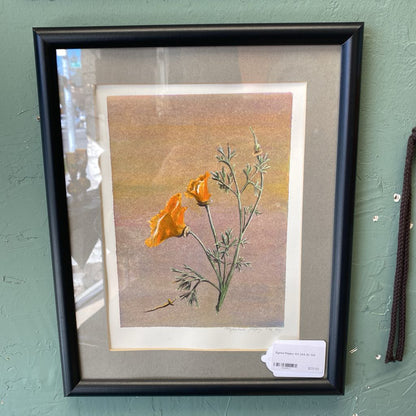 Signed Poppy Art (AS IS)