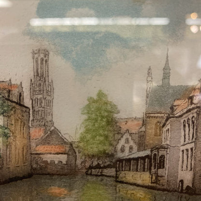 Signed THEO VANDENBROECK Waterway Art ART