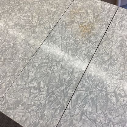 Small Vintage Chrome Edge Table w/Extra Leaf (AS IS)